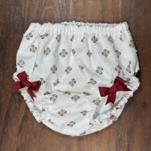 Culotte plumeti estampado rojo