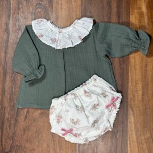 Culotte plumeti estampado rosa